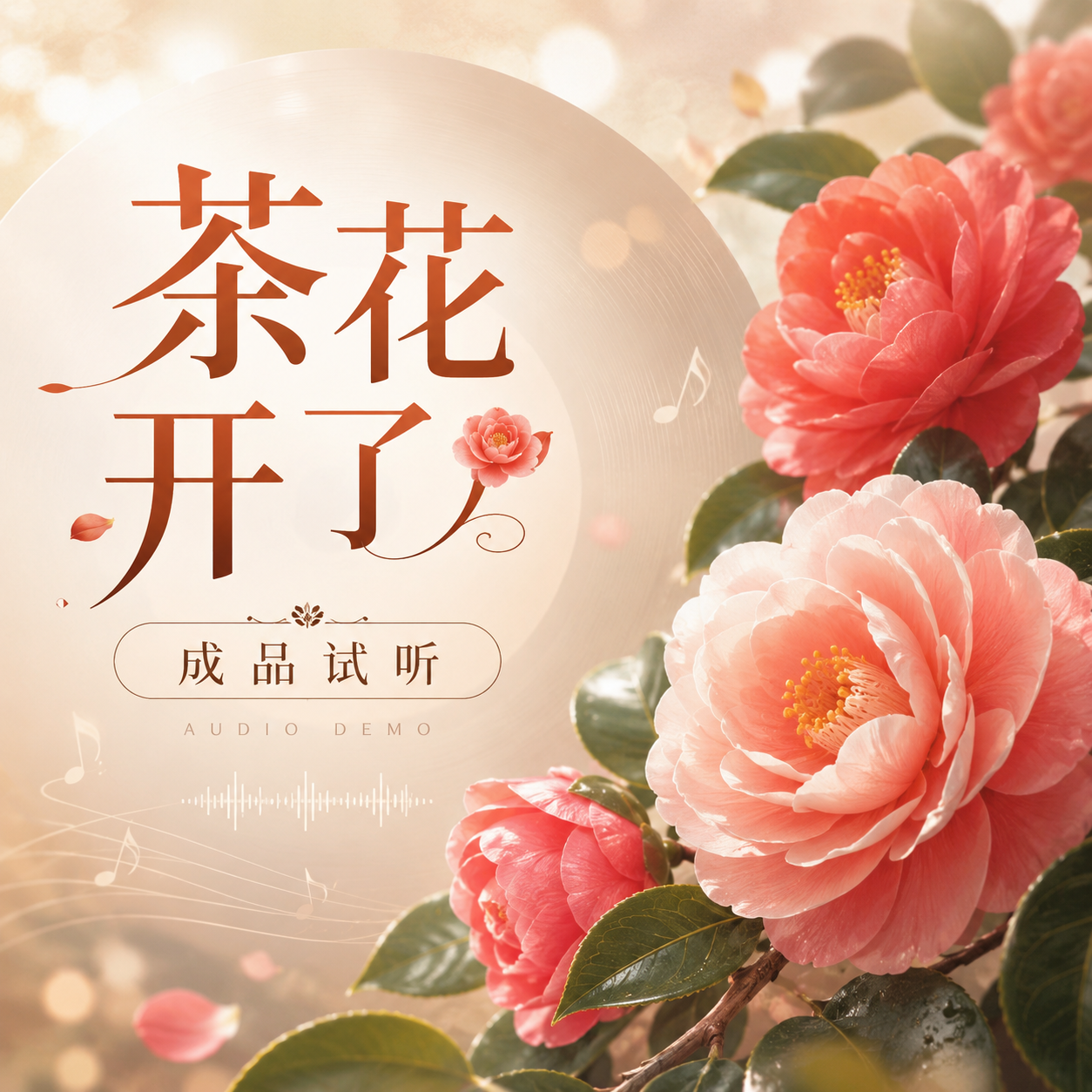 茶花开了