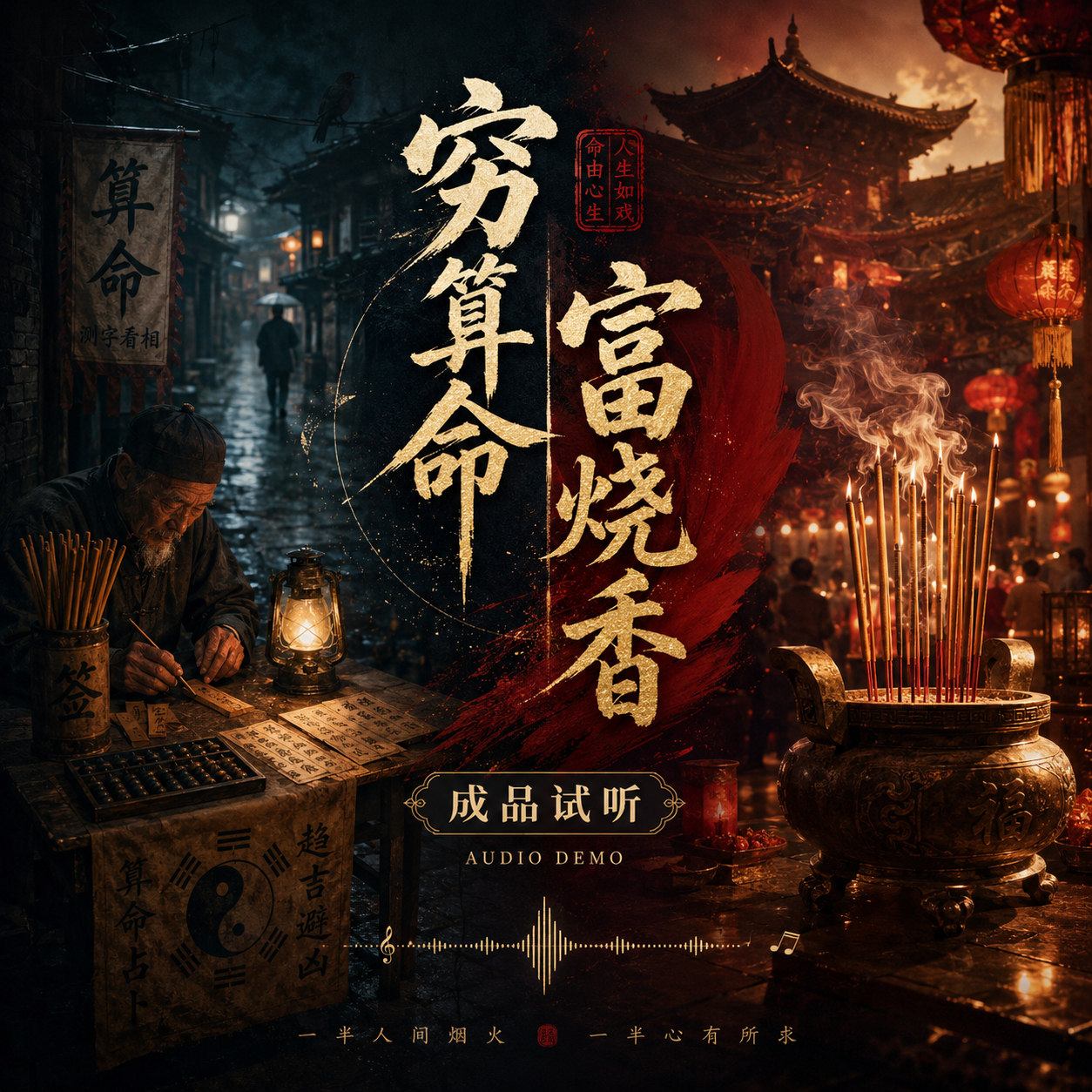 穷算命富烧香